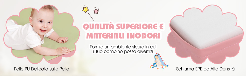 Strutture di gioco in schiuma impermeabili