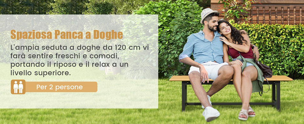 Panca giardino a 2 posti