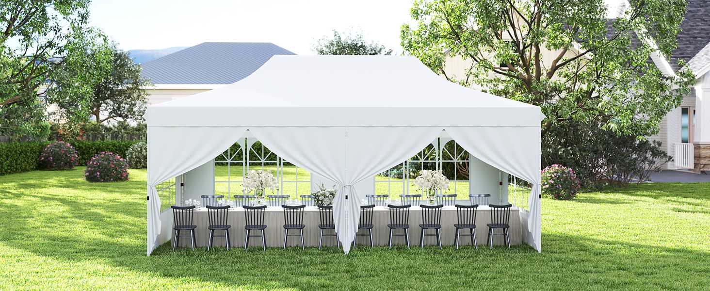 Partytent Paviljoen 3x6m met Zijwanden Beige bestellen